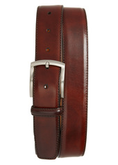 Magnanni Tanning Leather Belt in Tobacco at Nordstrom