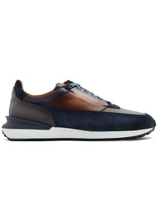 Magnanni panelled low-top sneakers