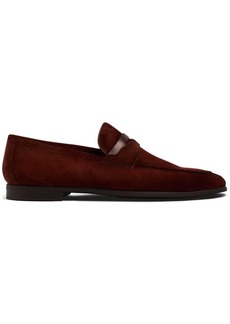 Magnanni penny-slot suede loafers