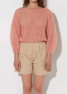Maiami Mohair Big Sweater In Rosa
