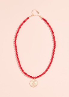 Maison Irem Beaded Coin Necklace
