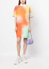 Maison Kitsuné abstract-print polo dress