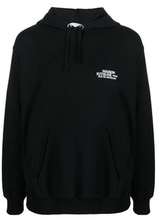 Maison Kitsuné chest logo-print detail hoodie
