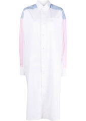 Maison Kitsuné colour-block cotton shirt dress