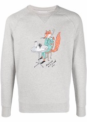 Maison Kitsuné cotton graphic-print sweatshirt