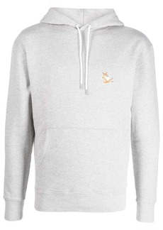 Maison Kitsuné fox-embroidered cotton hoodie