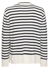 Maison Kitsuné Fox Head Intarsia Striped Comfort Jumper