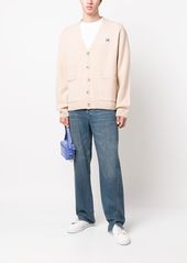 Maison Kitsuné Fox Head patch wool cardigan