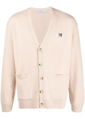 Maison Kitsuné Fox Head patch wool cardigan