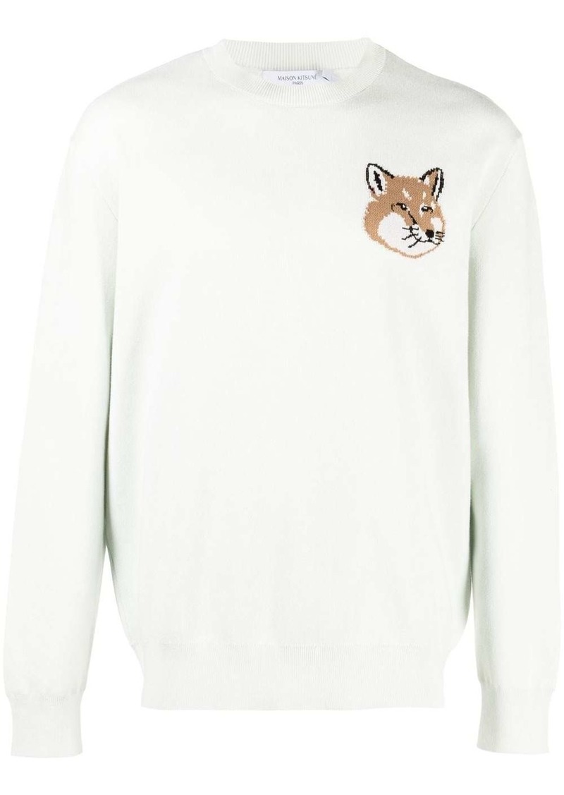 Maison Kitsuné fox-motif cotton jumper
