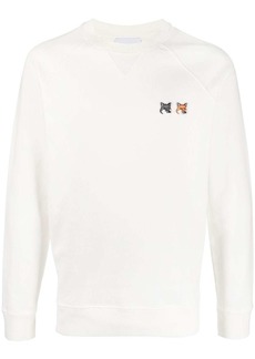 Maison Kitsuné fox-patch crew-neck sweatshirt