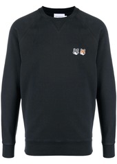 Maison Kitsuné logo detail sweatshirt