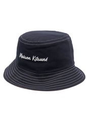 Maison Kitsuné logo-embroidered bucket hat