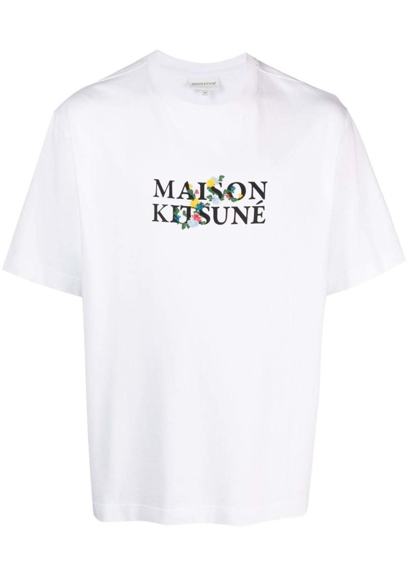 Maison Kitsuné logo-print cotton T-shirt