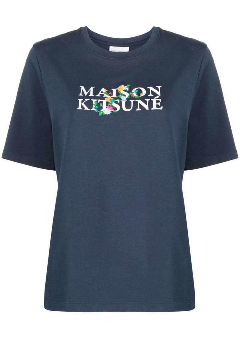 Maison Kitsuné logo-print cotton T-shirt