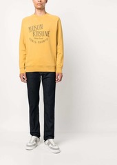 Maison Kitsuné logo-print crew-neck sweatshirt