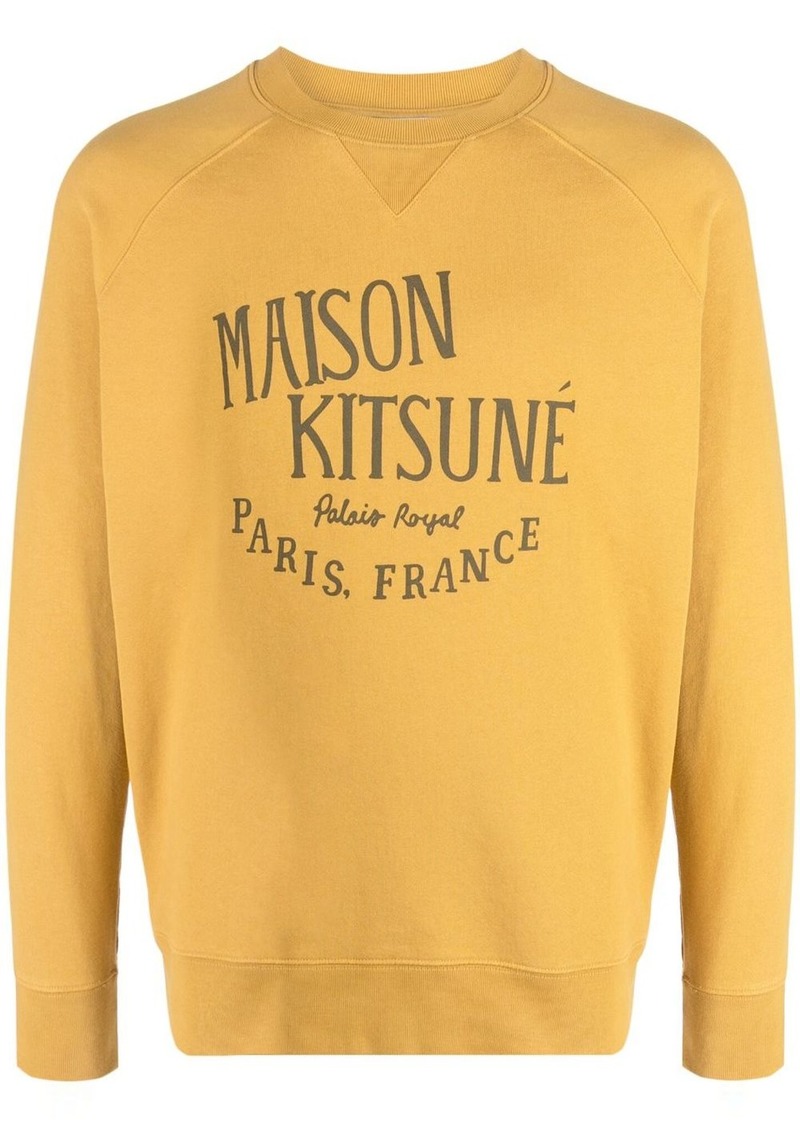 Maison Kitsuné logo-print crew-neck sweatshirt