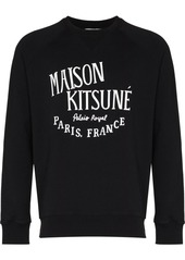 Maison Kitsuné logo-print long-sleeve sweatshirt