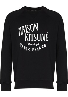 Maison Kitsuné logo-print long-sleeve sweatshirt