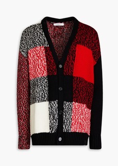 Maison Kitsuné - Checked wool cardigan - Red - S