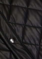 Maison Kitsuné - Quilted faux leather jacket - Black - S