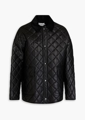 Maison Kitsuné - Quilted faux leather jacket - Black - S