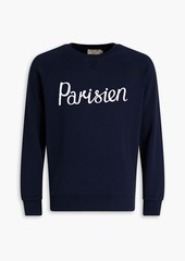 Maison Kitsuné - Printed French cotton-terry sweatshirt - Blue - XS