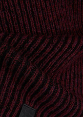 Maison Kitsuné - Ribbed wool turtleneck sweater - Burgundy - M