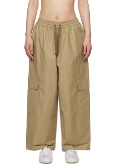 Maison Kitsuné Beige Drawstring Trousers