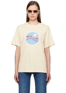Maison Kitsuné Beige Pop Wave T-Shirt