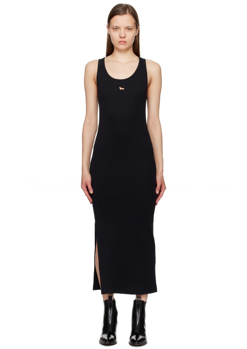 Maison Kitsuné Black Baby Fox Midi Dress