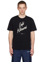 Maison Kitsuné Black 'Café Kitsuné' T-Shirt