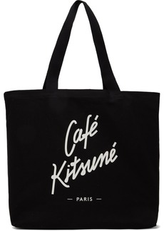 Maison Kitsuné Black 'Café Kitsuné' Tote