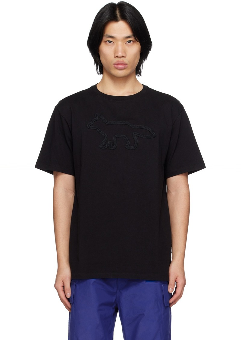 Maison Kitsuné Black Contour Fox T-Shirt