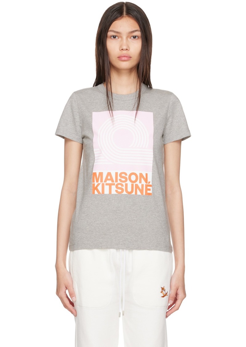 Maison Kitsuné Gray Anthony Burrill Edition T-Shirt