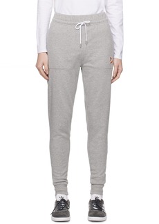 Maison Kitsuné Gray Chillax Fox Sweatpants