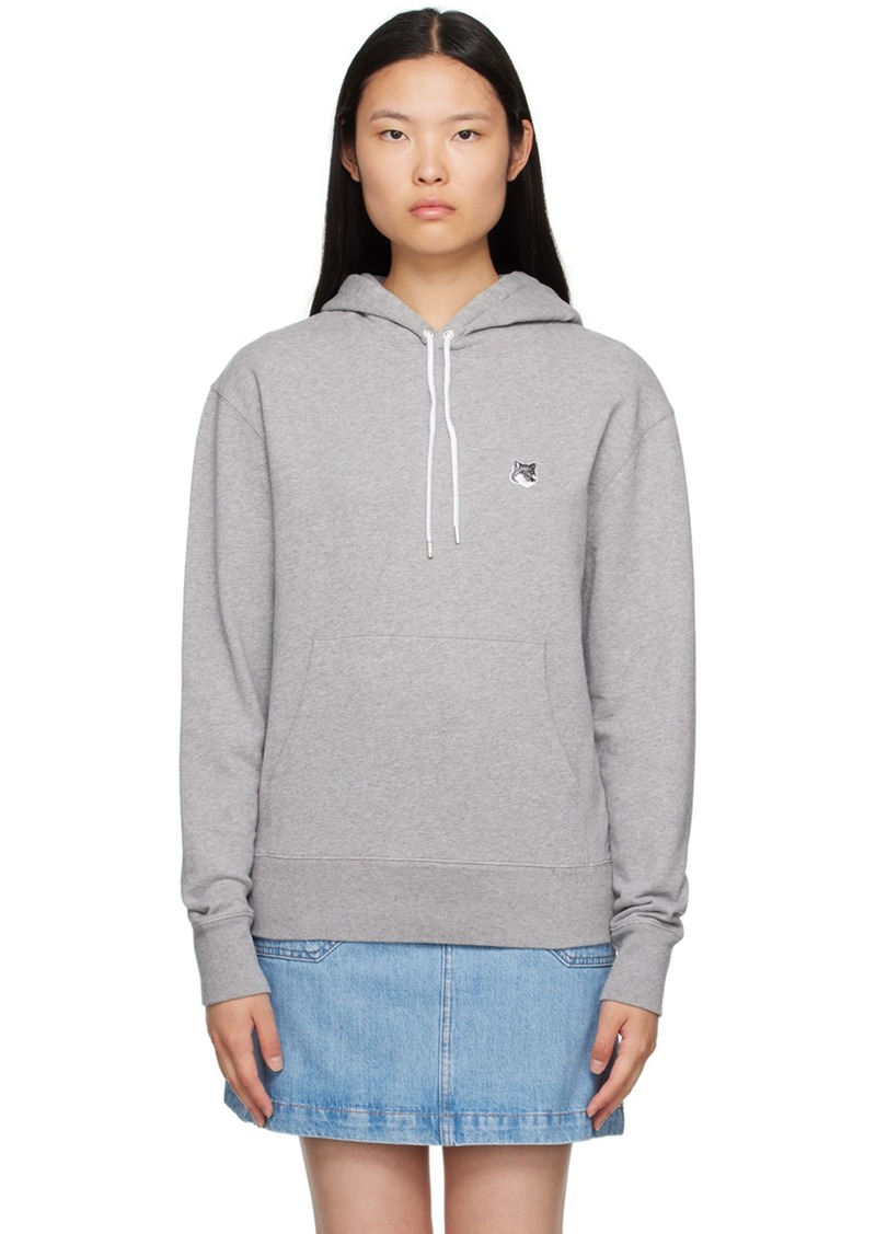 Maison Kitsuné Gray Fox Head Hoodie