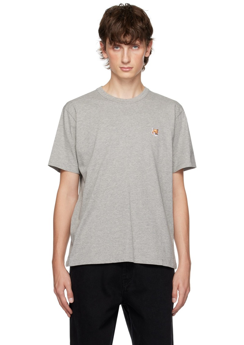 Maison Kitsuné Gray Fox Head T-Shirt