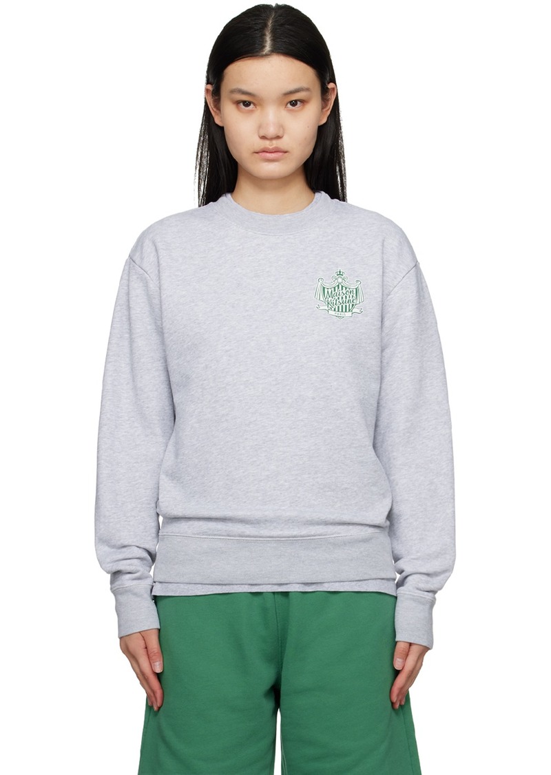 Maison Kitsuné Gray Hotel Olympia Edition Crest Sweatshirt