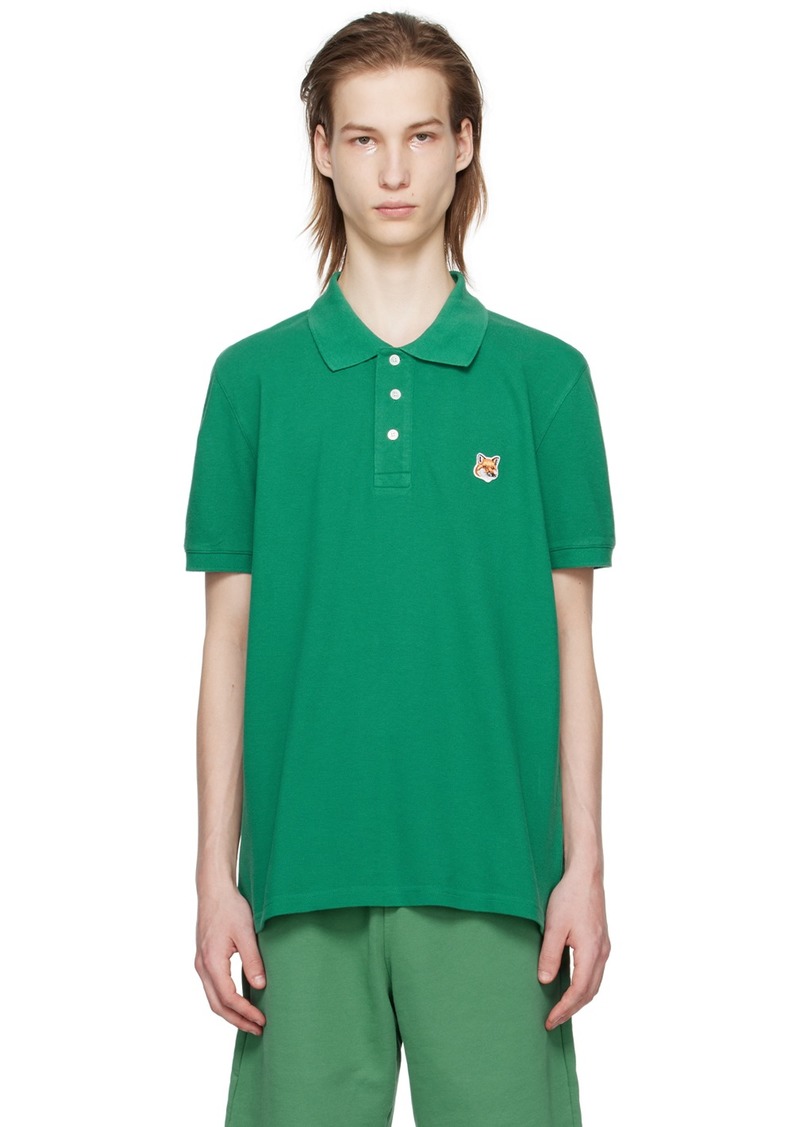 Maison Kitsuné Green Bold Fox Head Polo