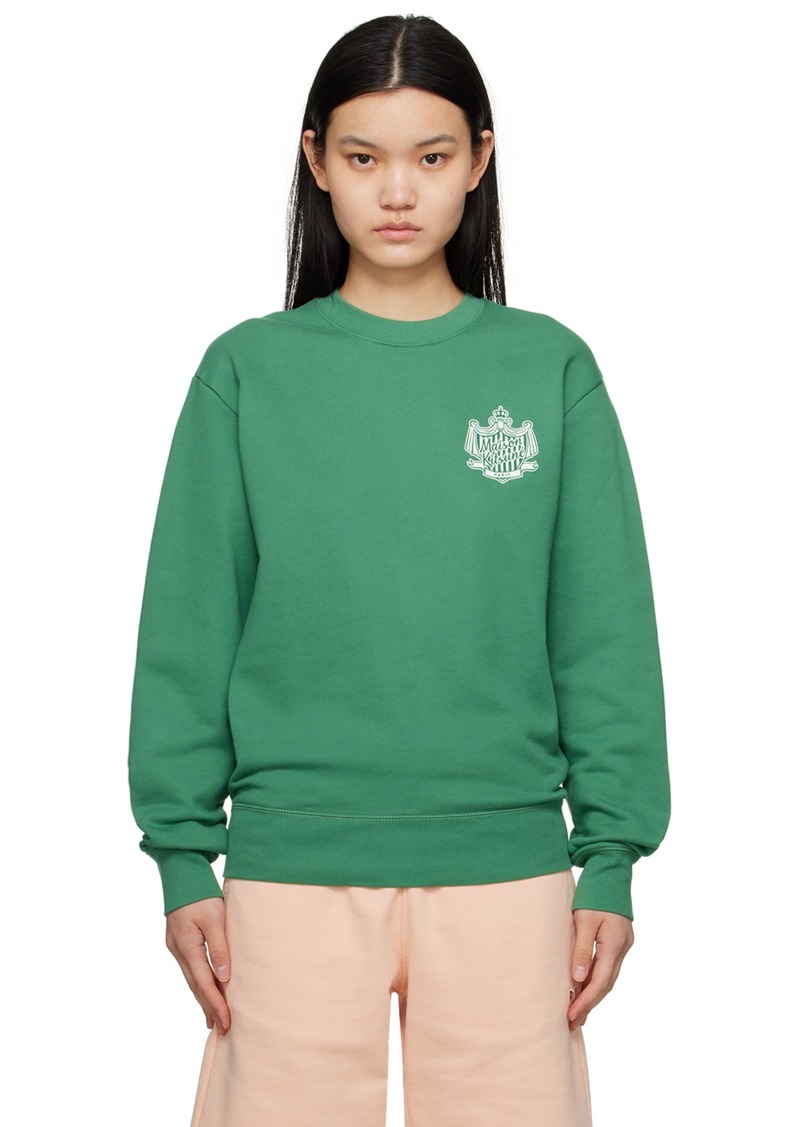 Maison Kitsuné Green Hotel Olympia Edition Crest Sweatshirt