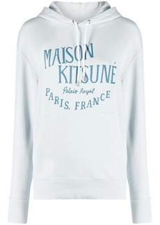 MAISON KITSUNÉ logo-print cotton-jersey hoodie