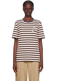 Maison Kitsuné Multicolor Striped T-Shirt