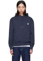 Maison Kitsuné Navy Fox Head Hoodie