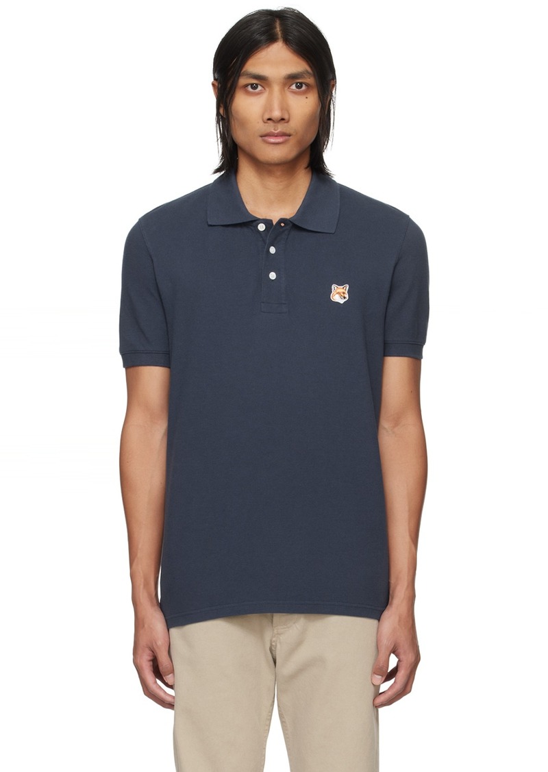 Maison Kitsuné Navy Fox Head Patch Classic Polo