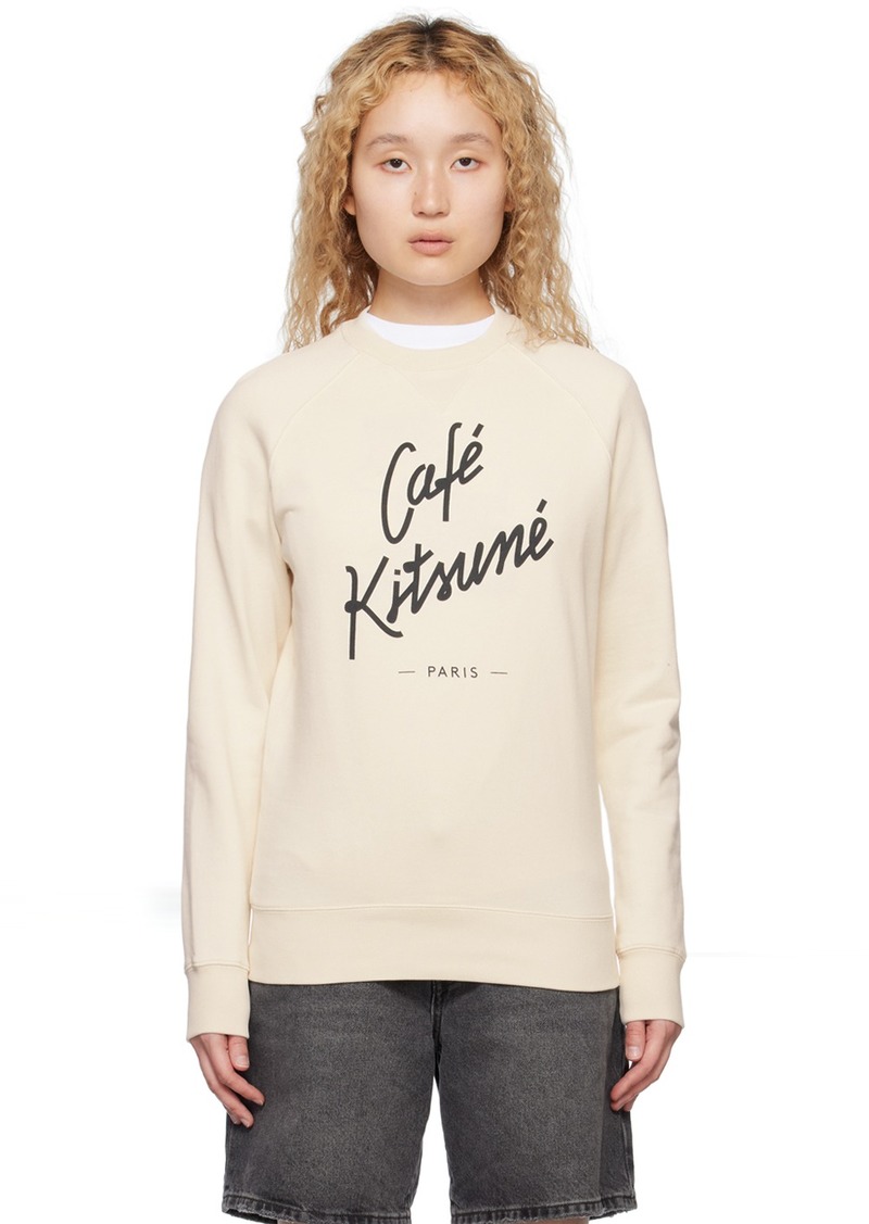 Maison Kitsuné Off-White 'Café Kitsuné' Sweatshirt