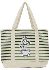 Maison Kitsuné Off-White Coffee Cup Tote