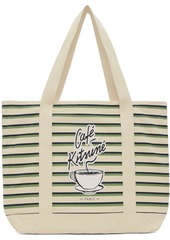 Maison Kitsuné Off-White Coffee Cup Tote