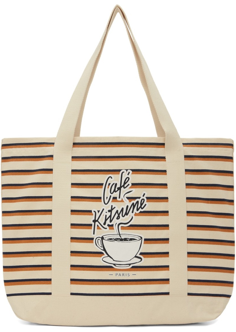 Maison Kitsuné Off-White Coffee Cup Tote