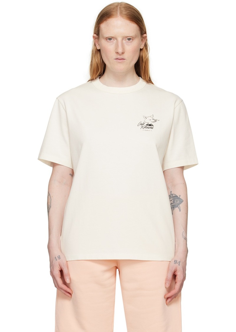 Maison Kitsuné Off White Fox Relax T-Shirt